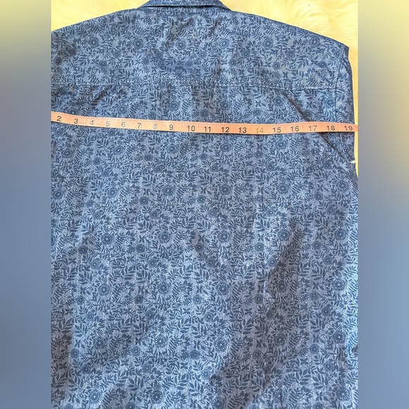 Michael Brandon Slim Fit Floral Cotton/Poly Button Down Men’s Size L Shirt - Picture 9 of 9